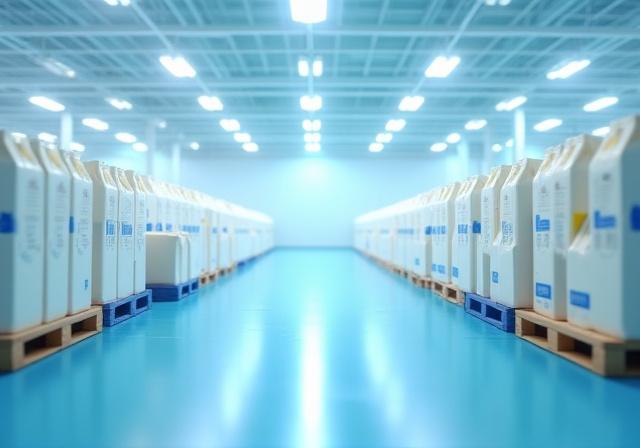 Dairy products in a cold storage environment